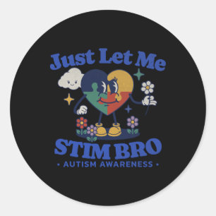 Autismus Bewusstsein Supportive Stimming Niedlich Runder Aufkleber