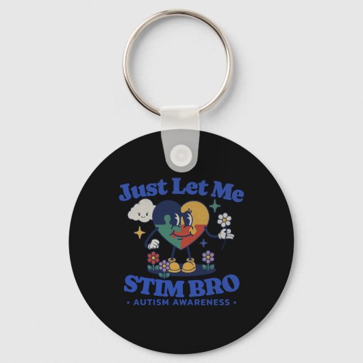 Autismus Bewusstsein Supportive Stimming Niedlich Schlüsselanhänger (Vorderseite)