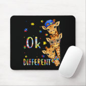 Autismus-Bewusstsein Süße Giraffe Tier zu sein Mousepad (Mit Mouse)