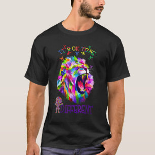 Autismus-Bewusstsein Süßer Löwe Tier Es ist okay,  T-Shirt