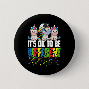Autismus-Bewusstsein Tag Einhorn Geschenk Button