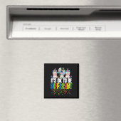 Autismus-Bewusstsein Tag Einhorn Geschenk Magnet (In Situ (Geschirrspüler))