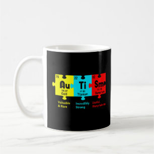 Autismus Bewusstsein Tag Puzzle Chemical Element C Kaffeetasse
