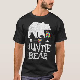 Autismus-Bewusstsein Tante Bär Unterstützen Autist T-Shirt