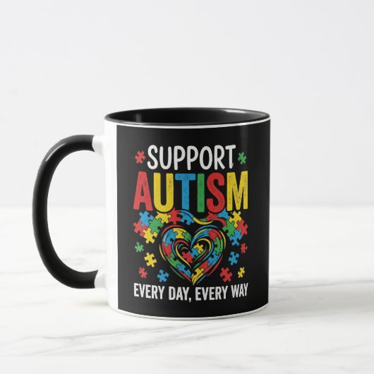 Autismus-Bewusstsein Tasse (Links)
