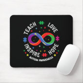 Autismus Bewusstsein Teach Hope Liebe Inspirierte Mousepad (Mit Mouse)