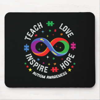 Autismus Bewusstsein Teach Hope Liebe Inspirierte Mousepad