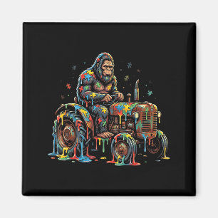 Autismus-Bewusstsein Traktor Puzzle autistisch Big Magnet