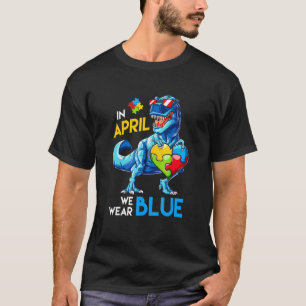 Autismus-Bewusstsein Trex Dino Dinosaurier Dinosau T-Shirt