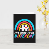 Autismus Bewusstsein, um eine andere Liebe Autisti Karte (Gelbe Blume)