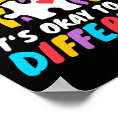 Autismus Bewusstsein, um eine andere Liebe Autisti Poster (Ecke)