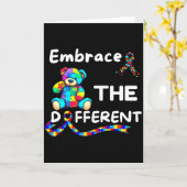 Autismus-Bewusstsein Umarme Die Andersartigen Enth Karte (Gelbe Blume)