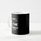 Autismus-Bewusstsein Umarme Die Verschiedenen Enth Kaffeetasse (Vorderseite Links)
