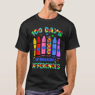 Autismus-Bewusstsein Umarme Unterschiede 100 Tage T-Shirt
