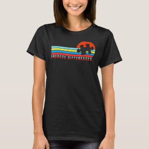 Autismus-Bewusstsein Umarme Unterschiede Puzzle-Te T-Shirt