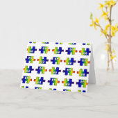 Autismus-Bewusstsein und Unterstützung Karte (Gelbe Blume)