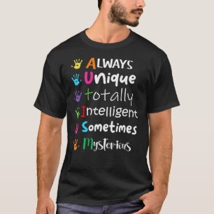 AUTISMUS-BEWUSSTSEIN Unterstütze Autismus-Kinder F T-Shirt