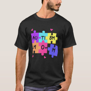 Autismus-Bewusstsein Unterstützen Autistische Mutt T-Shirt