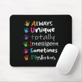 Autismus-Bewusstsein Unterstützen Sie Autismus-Kin Mousepad (Mit Mouse)