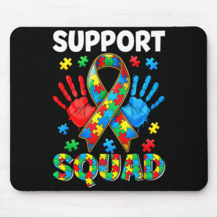 Autismus-Bewusstsein unterstützt Autismus-Squad-Fa Mousepad