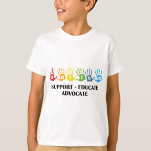 Autismus-Bewusstsein: Unterstützung erziehen T-Shirt