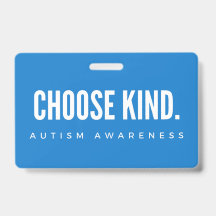 Autismus Bewusstsein wählen Art Abzeichen Lanyard