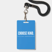 Autismus Bewusstsein wählen Art Lanyard Abzeichen  Ausweis (Rückseite mit Lanyard)