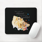 Autismus-Bewusstsein Was dich anders macht Löwen-M Mousepad (Mit Mouse)