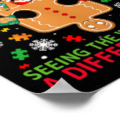 Autismus Bewusstsein Weihnachten Autistische Weihn Poster (Ecke)