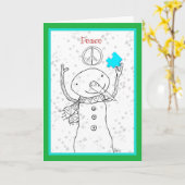 Autismus-Bewusstsein Weihnachtskarte Karte (Gelbe Blume)