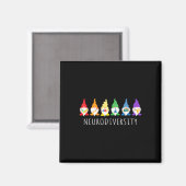 Autismus Bewusstsein wird Neurovielfalt Geschenke Magnet (Vorderseite/Rückseite)