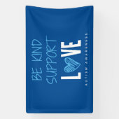 Autismus Bewusstsein zu unterstützen Liebe Banner- Banner (Vertikal)
