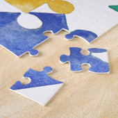 Autismus-Bewusstseins-Aquarellpuzzlespiel Puzzle (Seite)