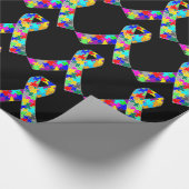 Autismus-Bewusstseins-Band Geschenkpapier (Ecke)