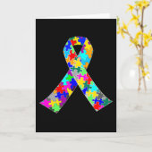 Autismus-Bewusstseins-Band Karte (Gelbe Blume)