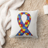 Autismus-Bewusstseins-Band Kissen (Decke)