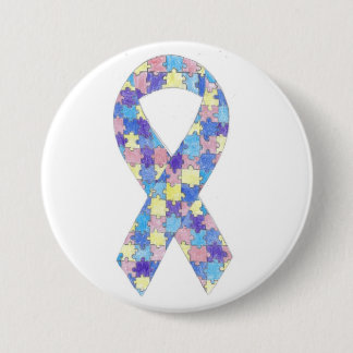 Autismus-Bewusstseins-Band-Knopf Button