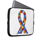 Autismus-Bewusstseins-Band Laptopschutzhülle (Vorne Rechts)