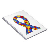 Autismus-Bewusstseins-Band Notizblock (Rechte Seite)