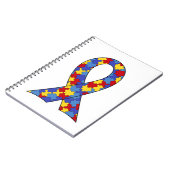 Autismus-Bewusstseins-Band Notizblock (Linke Seite)