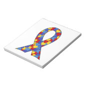 Autismus-Bewusstseins-Band Notizblock (Rotiert)