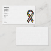 Autismus-Bewusstseins-Band Visitenkarte (Vorne/Hinten)