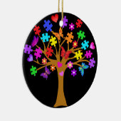 Autismus-Bewusstseins-Baum Keramikornament (Rechts)