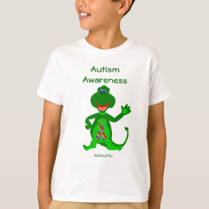 Autismus-Bewusstseins-Dinosaurier T-Shirt