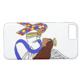 Autismus-Bewusstseins-ethnischer Engel Case-Mate iPhone Hülle (Rückseite (Horizontal))