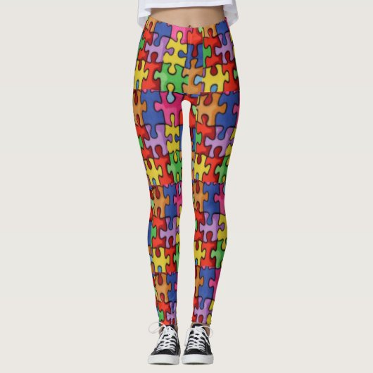 Autismus-Bewusstseins-Gewohnheits-Leggings Leggings (Vorderseite)
