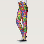 Autismus-Bewusstseins-Gewohnheits-Leggings Leggings (Links)