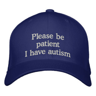 Autismus-Bewusstseins-Kappe Bestickte Kappe