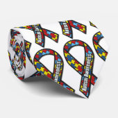 Autismus-Bewusstseins-Krawatte Krawatte (Gerollt)