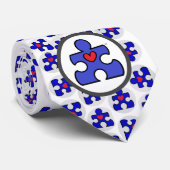 Autismus-Bewusstseins-Krawatte Krawatte (Gerollt)